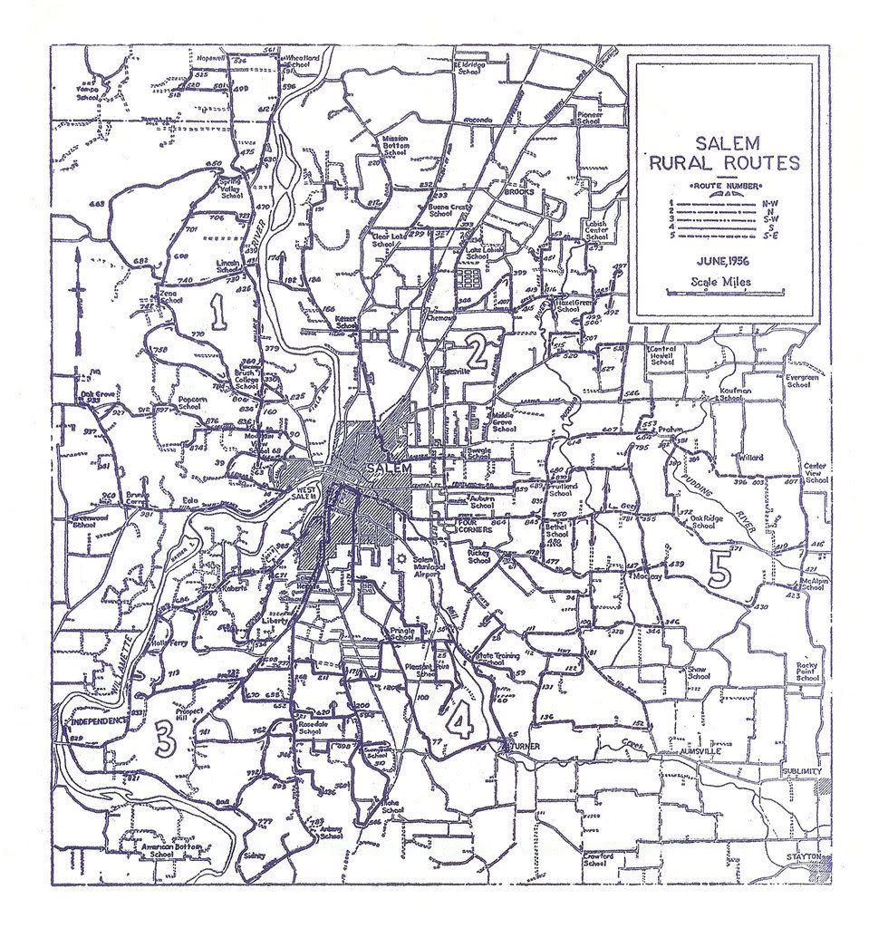 [Address_Nerd] Salem Rural Routes, ca. 1958 The ZehnKatzen Times